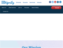 Tablet Screenshot of idignity.org